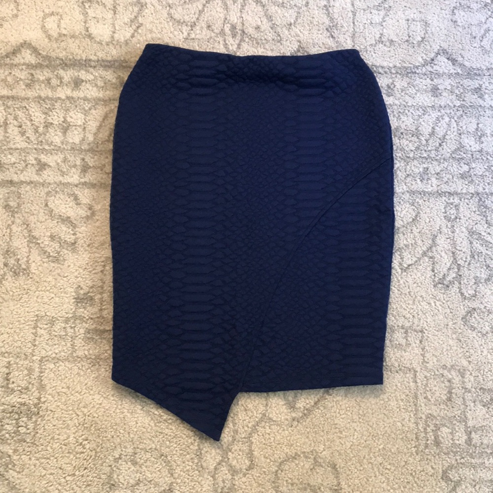 Navy Pencil Skirt